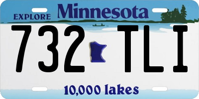 MN license plate 732TLI