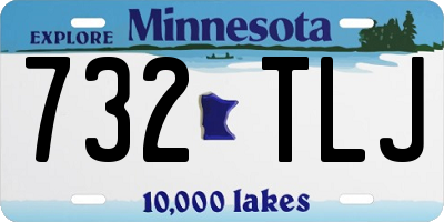 MN license plate 732TLJ