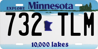 MN license plate 732TLM