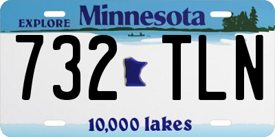 MN license plate 732TLN