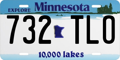 MN license plate 732TLO