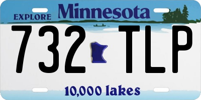 MN license plate 732TLP