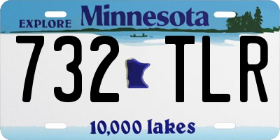 MN license plate 732TLR