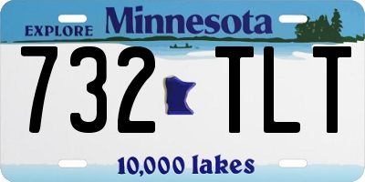 MN license plate 732TLT