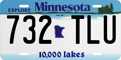 MN license plate 732TLU