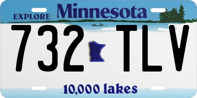 MN license plate 732TLV