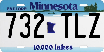 MN license plate 732TLZ