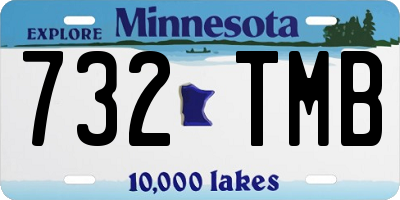 MN license plate 732TMB