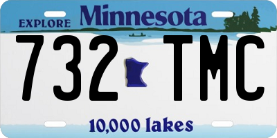 MN license plate 732TMC
