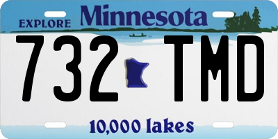 MN license plate 732TMD