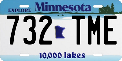 MN license plate 732TME