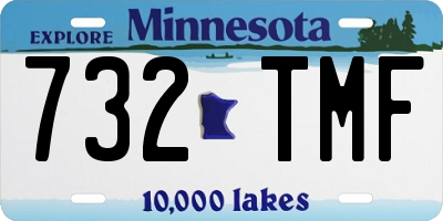 MN license plate 732TMF