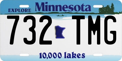 MN license plate 732TMG