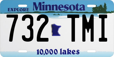 MN license plate 732TMI