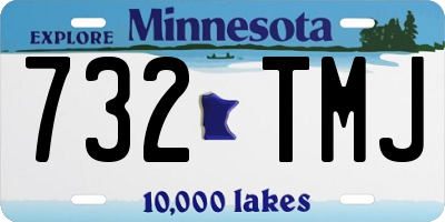 MN license plate 732TMJ