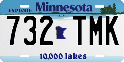 MN license plate 732TMK