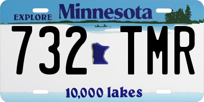 MN license plate 732TMR