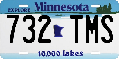 MN license plate 732TMS