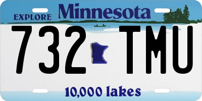 MN license plate 732TMU
