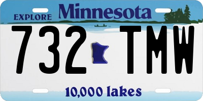 MN license plate 732TMW
