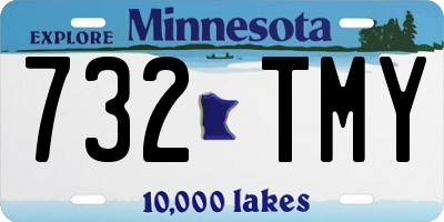 MN license plate 732TMY