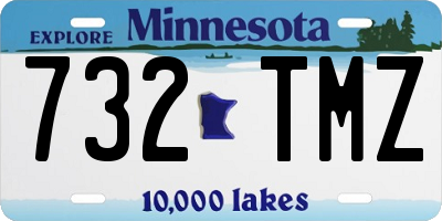 MN license plate 732TMZ