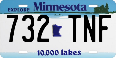 MN license plate 732TNF
