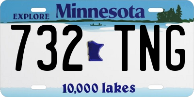 MN license plate 732TNG