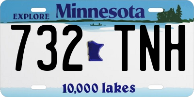 MN license plate 732TNH