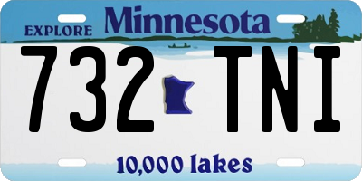 MN license plate 732TNI