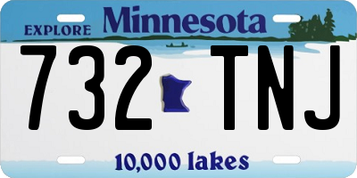 MN license plate 732TNJ