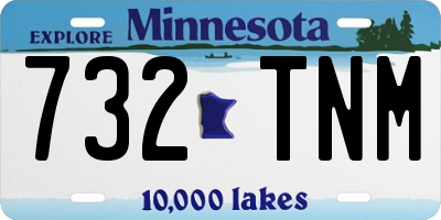 MN license plate 732TNM