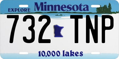 MN license plate 732TNP
