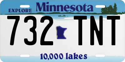 MN license plate 732TNT