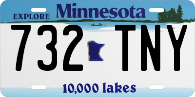 MN license plate 732TNY