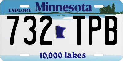 MN license plate 732TPB