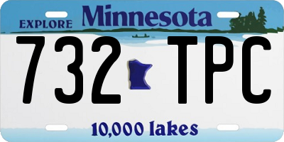 MN license plate 732TPC