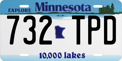 MN license plate 732TPD
