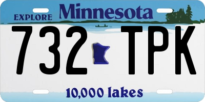 MN license plate 732TPK