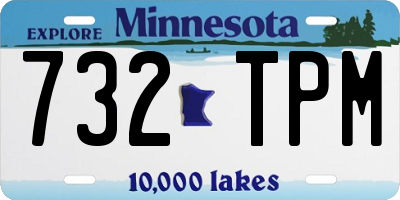 MN license plate 732TPM