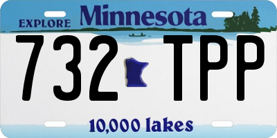 MN license plate 732TPP