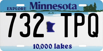 MN license plate 732TPQ