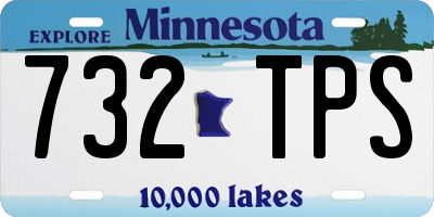 MN license plate 732TPS