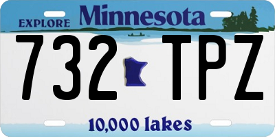 MN license plate 732TPZ