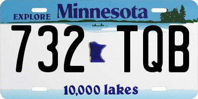 MN license plate 732TQB