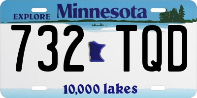MN license plate 732TQD