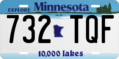 MN license plate 732TQF