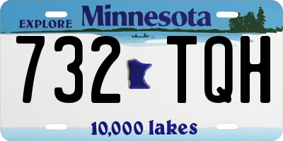 MN license plate 732TQH