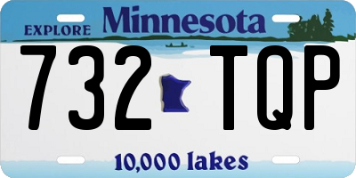 MN license plate 732TQP