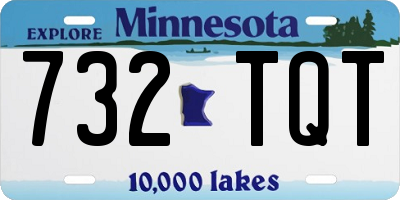 MN license plate 732TQT